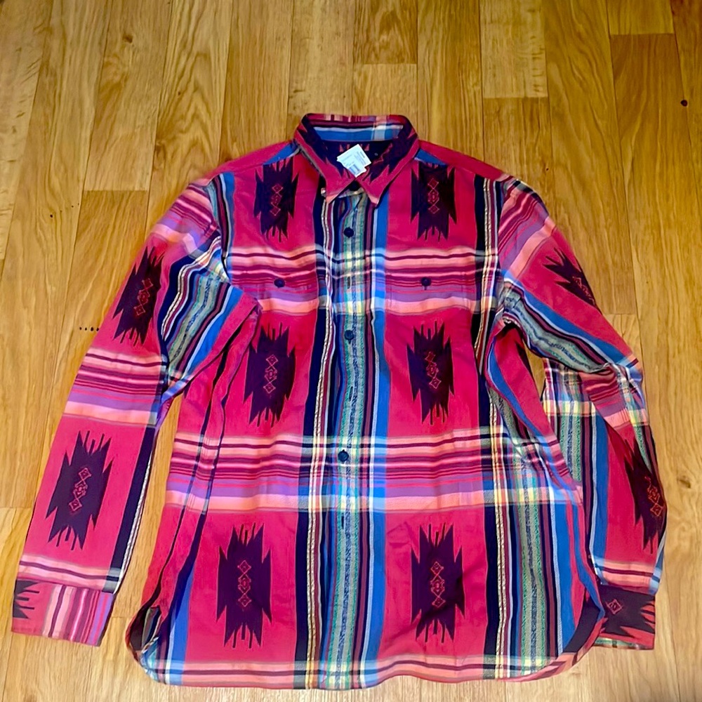 Aztec button down shirt